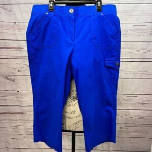 A244-Counterparts size‎ 10 stretchy waist blue pants